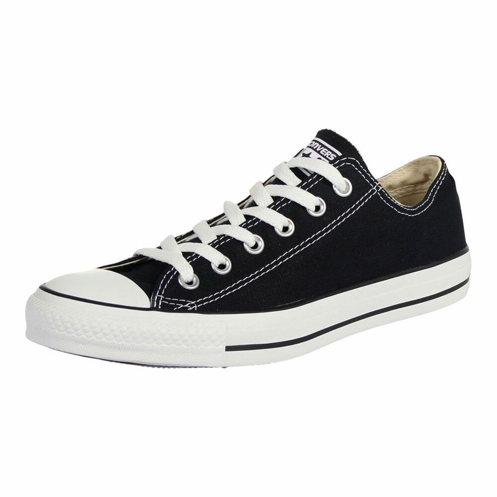 CONVERSE Unisex Black Chuck Taylor All Star Low Top Sneakers Size M 11 / W 13